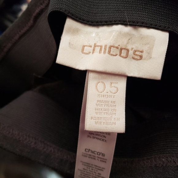 Chico's Gray Leggings with Slimming Waistband Sz Chico's 0.5 (S) - Picture 8 of 11